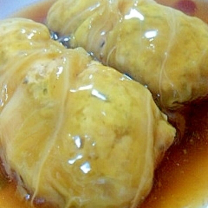 生姜香る~和風ロールキャベツ♪